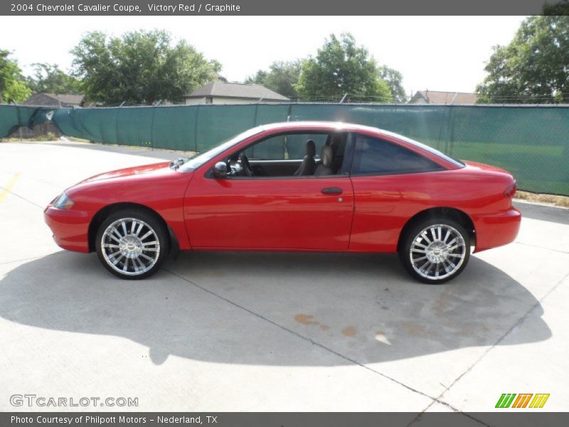 Victory Red / Graphite 2004 Chevrolet Cavalier Coupe