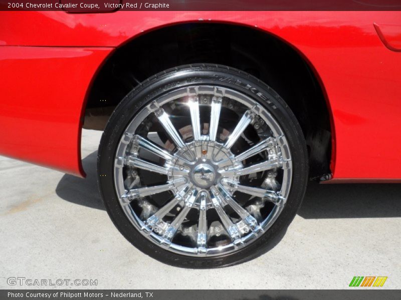 Victory Red / Graphite 2004 Chevrolet Cavalier Coupe