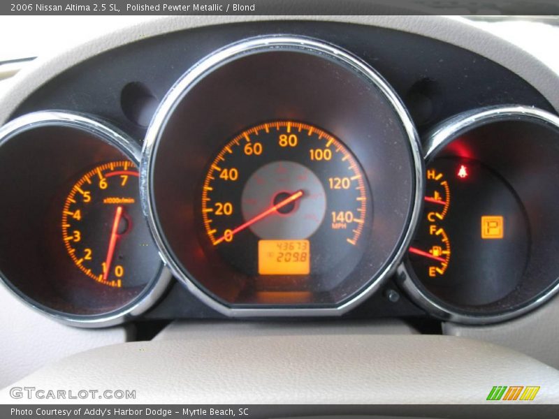 Polished Pewter Metallic / Blond 2006 Nissan Altima 2.5 SL