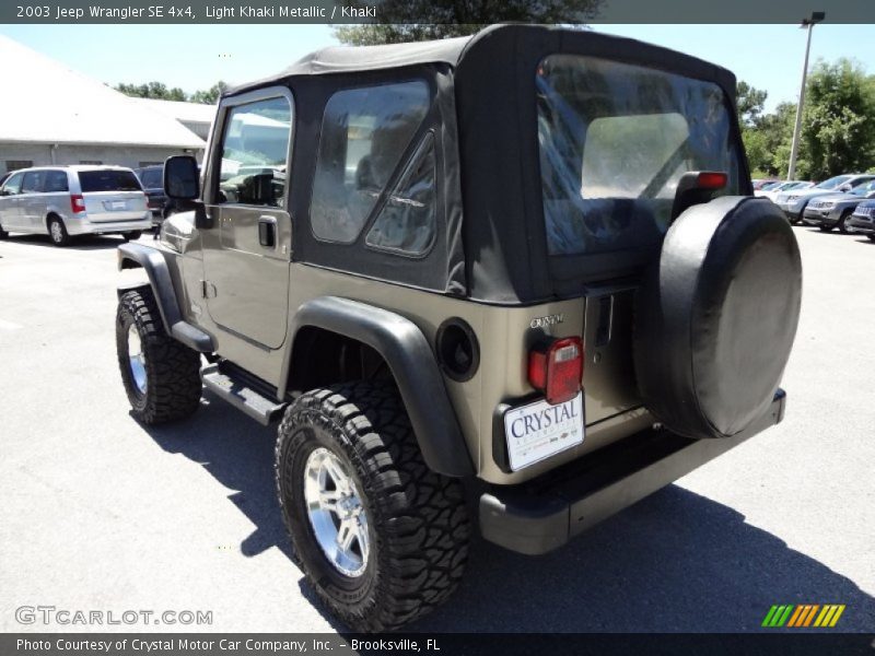 Light Khaki Metallic / Khaki 2003 Jeep Wrangler SE 4x4