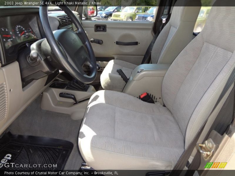 Light Khaki Metallic / Khaki 2003 Jeep Wrangler SE 4x4