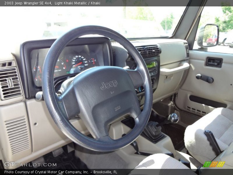 Light Khaki Metallic / Khaki 2003 Jeep Wrangler SE 4x4