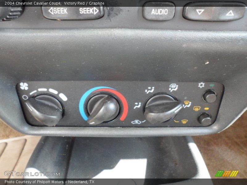 Victory Red / Graphite 2004 Chevrolet Cavalier Coupe
