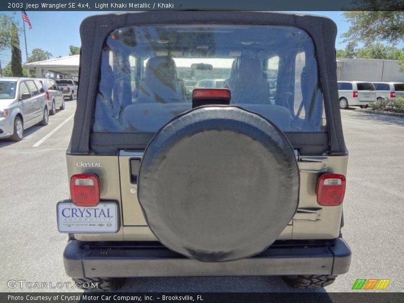 Light Khaki Metallic / Khaki 2003 Jeep Wrangler SE 4x4