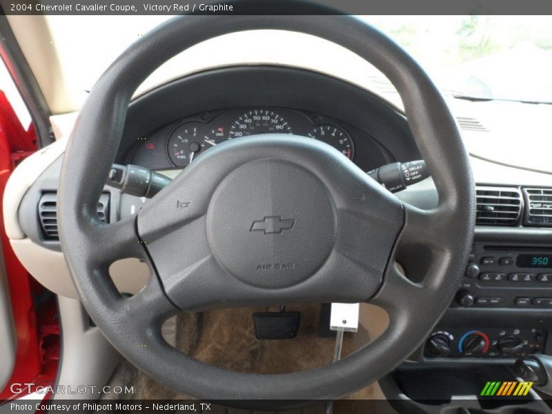Victory Red / Graphite 2004 Chevrolet Cavalier Coupe