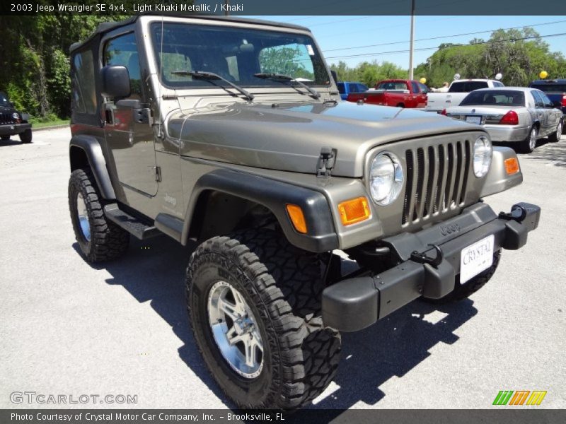 Light Khaki Metallic / Khaki 2003 Jeep Wrangler SE 4x4