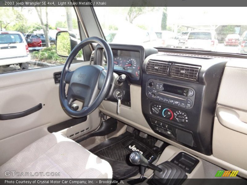 Light Khaki Metallic / Khaki 2003 Jeep Wrangler SE 4x4