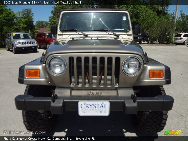 Light Khaki Metallic / Khaki 2003 Jeep Wrangler SE 4x4