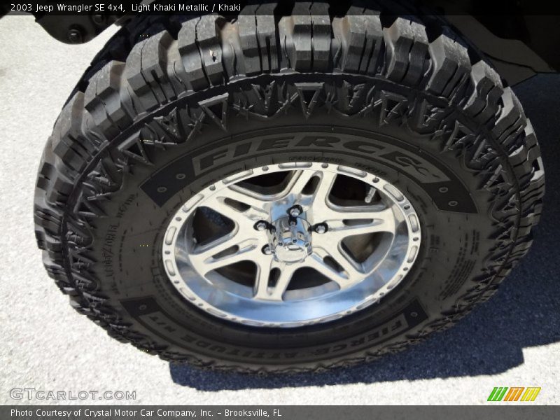 Light Khaki Metallic / Khaki 2003 Jeep Wrangler SE 4x4