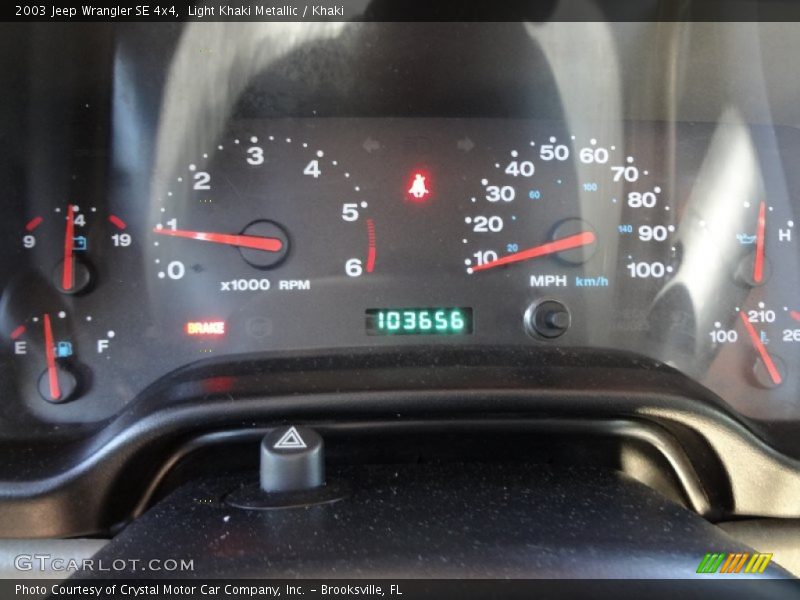 Light Khaki Metallic / Khaki 2003 Jeep Wrangler SE 4x4
