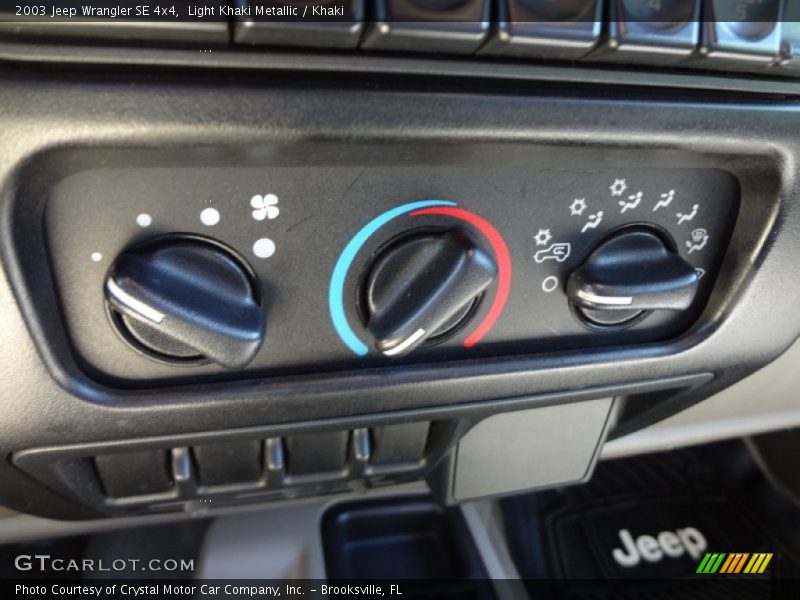 Light Khaki Metallic / Khaki 2003 Jeep Wrangler SE 4x4