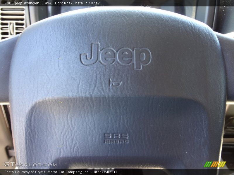 Light Khaki Metallic / Khaki 2003 Jeep Wrangler SE 4x4