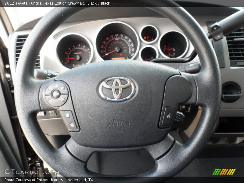 Black / Black 2012 Toyota Tundra Texas Edition CrewMax