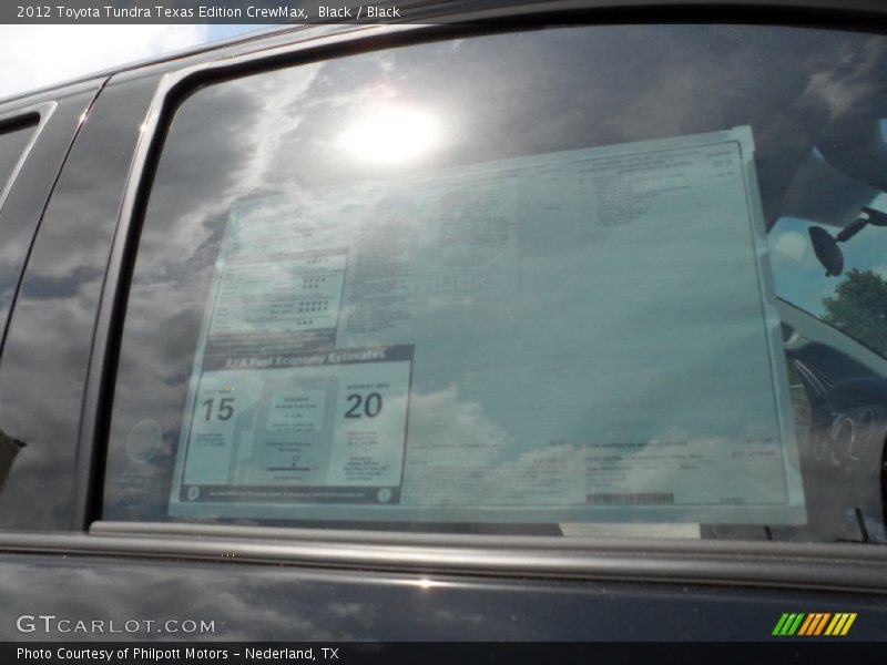 Black / Black 2012 Toyota Tundra Texas Edition CrewMax