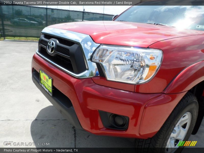 Barcelona Red Metallic / Sand Beige 2012 Toyota Tacoma SR5 Prerunner Double Cab