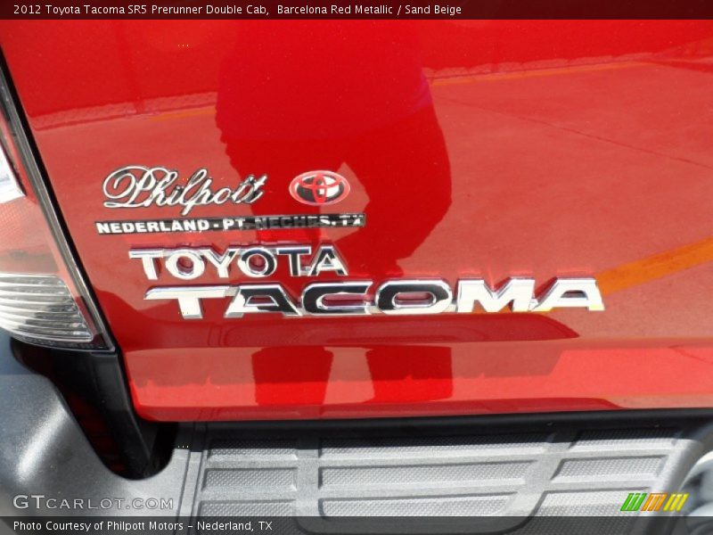 Barcelona Red Metallic / Sand Beige 2012 Toyota Tacoma SR5 Prerunner Double Cab