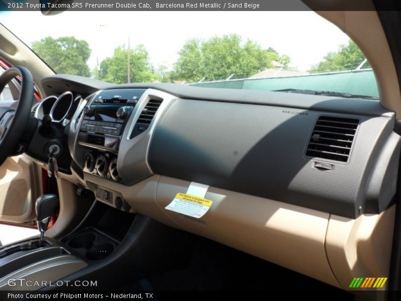 Barcelona Red Metallic / Sand Beige 2012 Toyota Tacoma SR5 Prerunner Double Cab