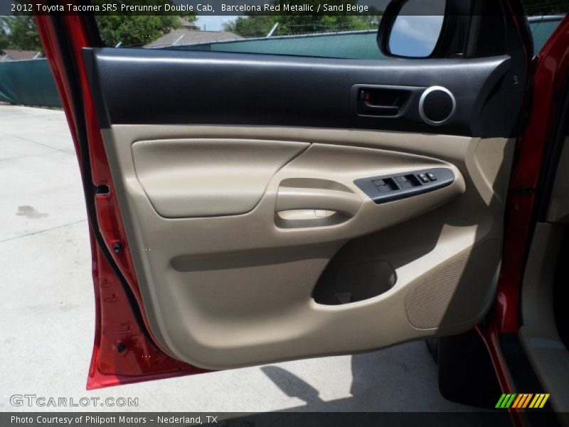 Barcelona Red Metallic / Sand Beige 2012 Toyota Tacoma SR5 Prerunner Double Cab
