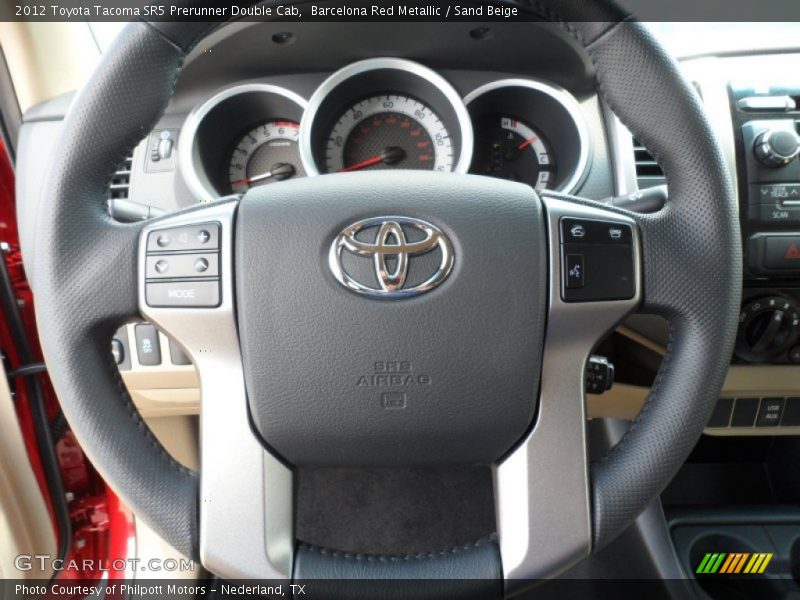 Barcelona Red Metallic / Sand Beige 2012 Toyota Tacoma SR5 Prerunner Double Cab