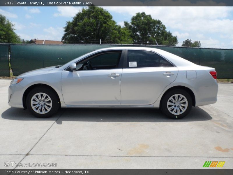 Classic Silver Metallic / Ash 2012 Toyota Camry LE