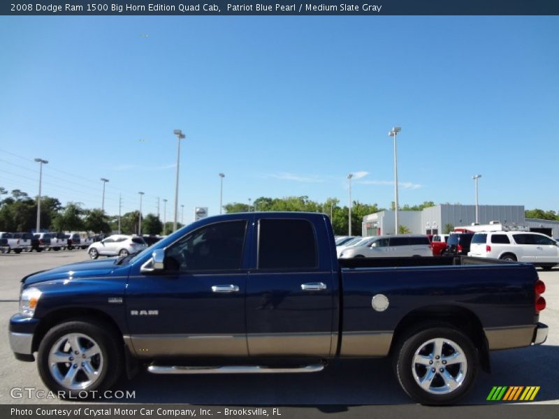 Patriot Blue Pearl / Medium Slate Gray 2008 Dodge Ram 1500 Big Horn Edition Quad Cab