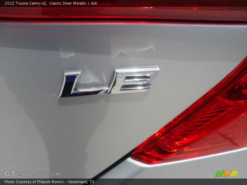 Classic Silver Metallic / Ash 2012 Toyota Camry LE