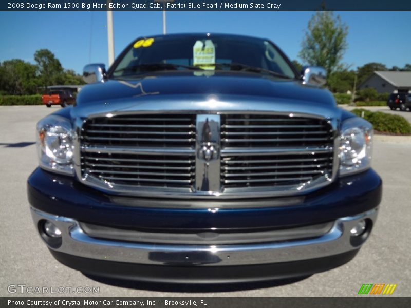 Patriot Blue Pearl / Medium Slate Gray 2008 Dodge Ram 1500 Big Horn Edition Quad Cab
