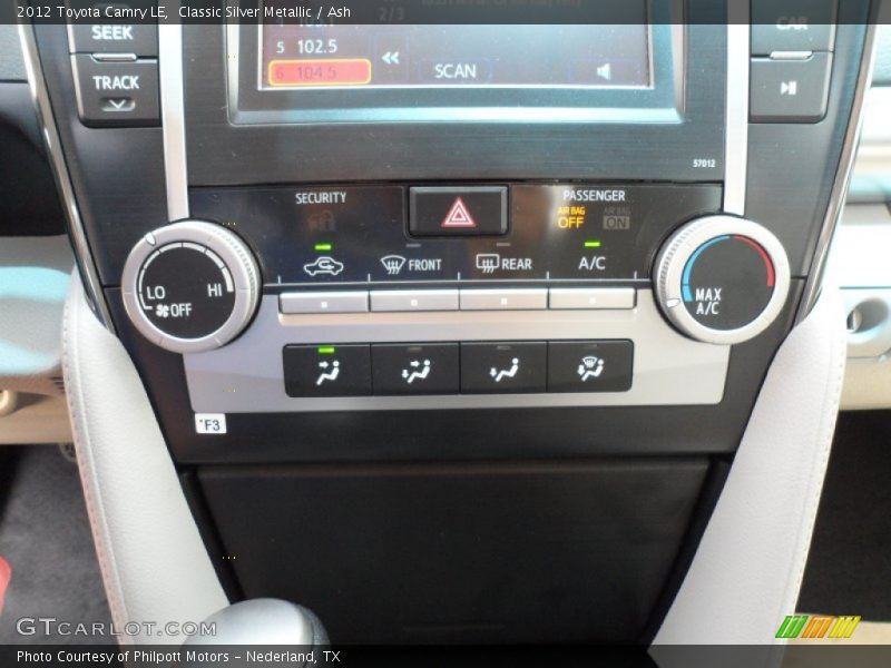 Classic Silver Metallic / Ash 2012 Toyota Camry LE
