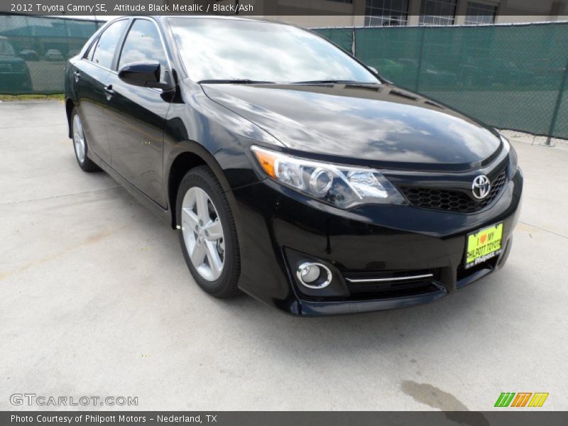 Attitude Black Metallic / Black/Ash 2012 Toyota Camry SE