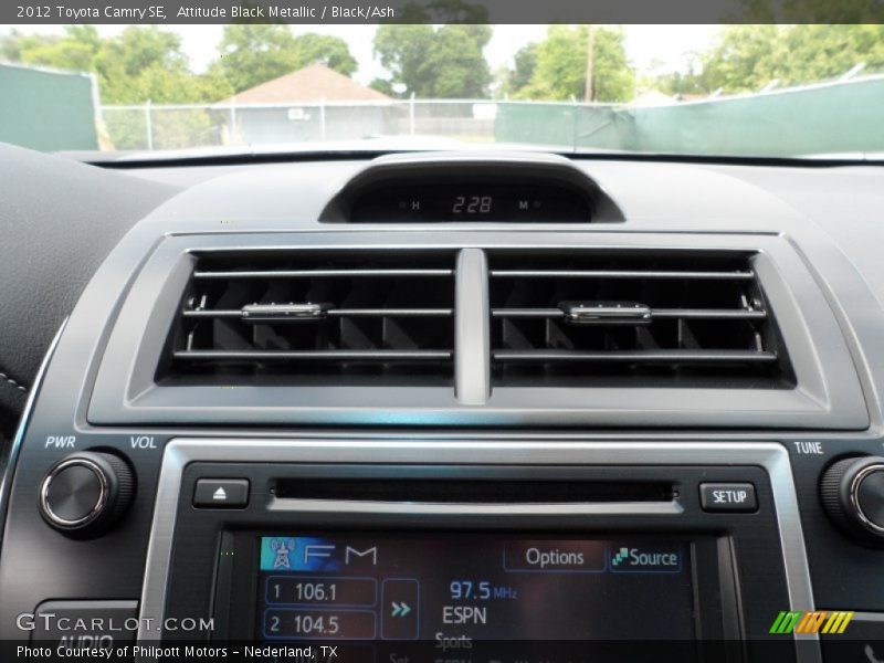 Attitude Black Metallic / Black/Ash 2012 Toyota Camry SE