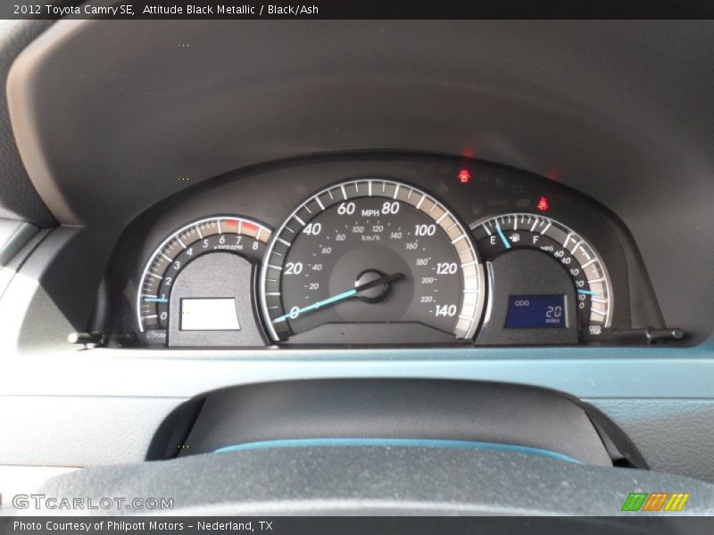 Attitude Black Metallic / Black/Ash 2012 Toyota Camry SE