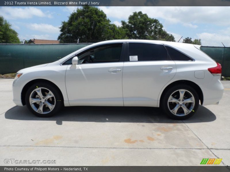 Blizzard White Pearl / Ivory 2012 Toyota Venza Limited