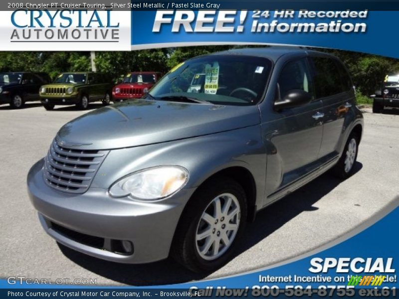 Silver Steel Metallic / Pastel Slate Gray 2008 Chrysler PT Cruiser Touring