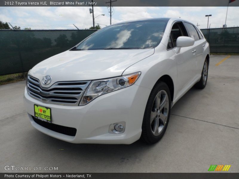 Blizzard White Pearl / Ivory 2012 Toyota Venza XLE