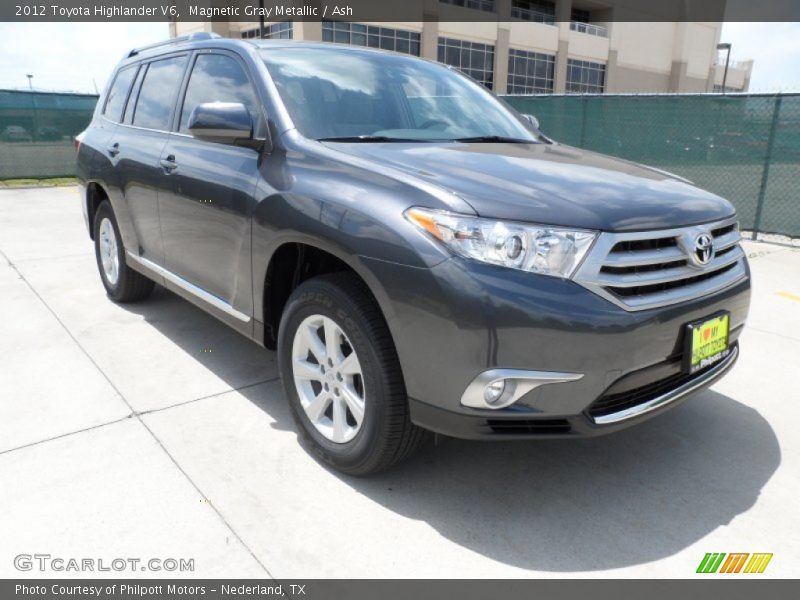 Magnetic Gray Metallic / Ash 2012 Toyota Highlander V6