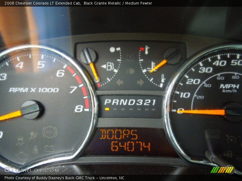 Black Granite Metallic / Medium Pewter 2008 Chevrolet Colorado LT Extended Cab