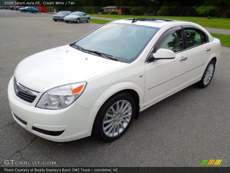 Cream White / Tan 2008 Saturn Aura XR
