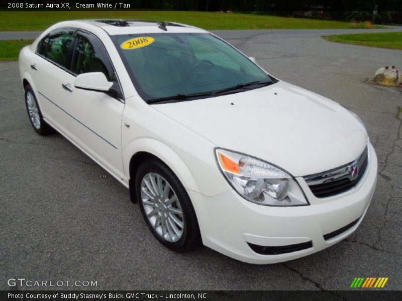 Cream White / Tan 2008 Saturn Aura XR