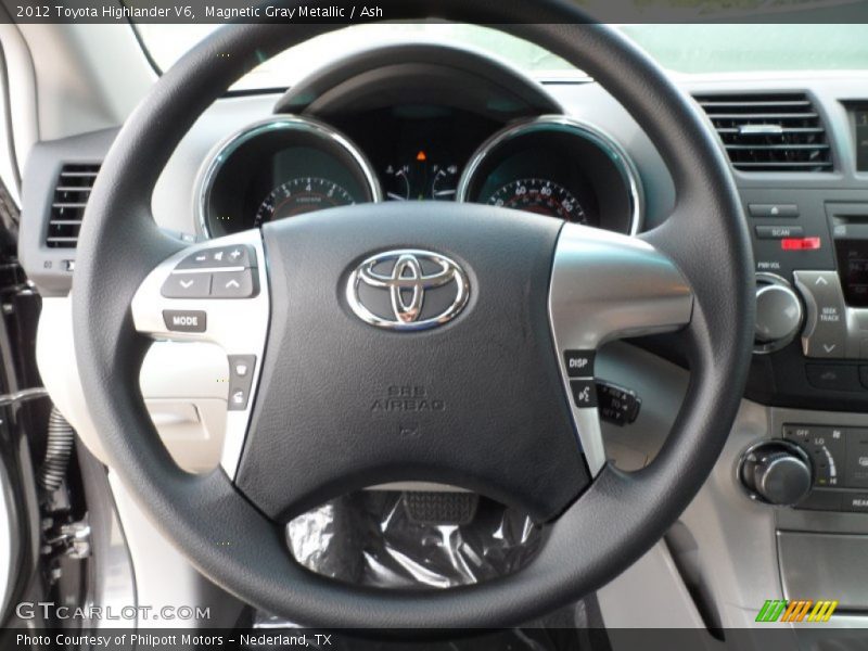 Magnetic Gray Metallic / Ash 2012 Toyota Highlander V6