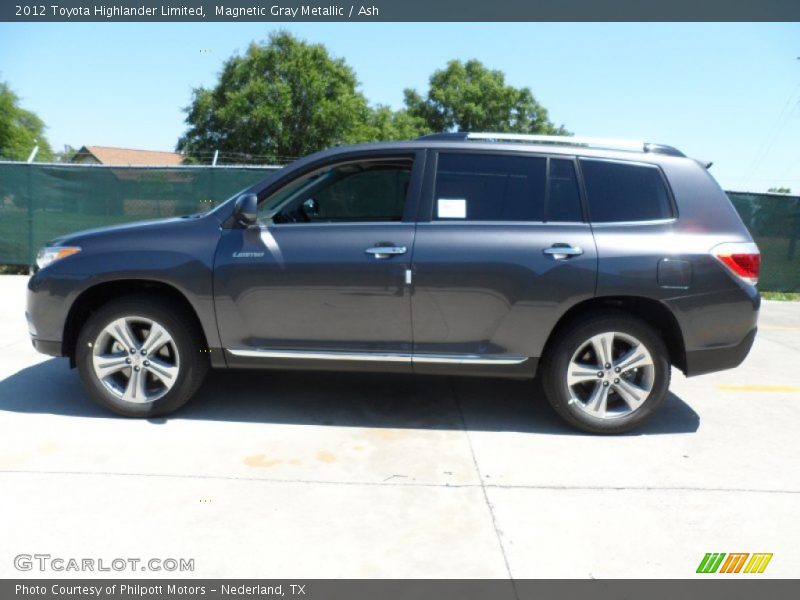 Magnetic Gray Metallic / Ash 2012 Toyota Highlander Limited
