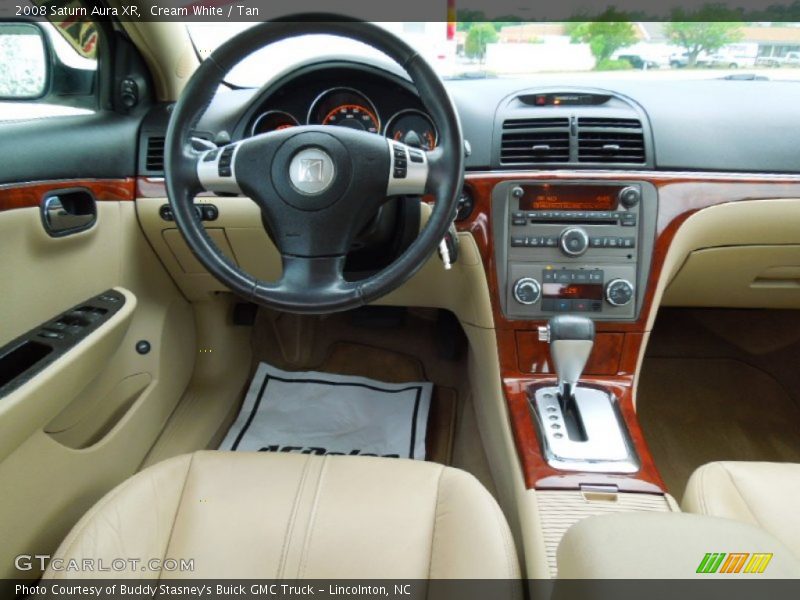 Cream White / Tan 2008 Saturn Aura XR