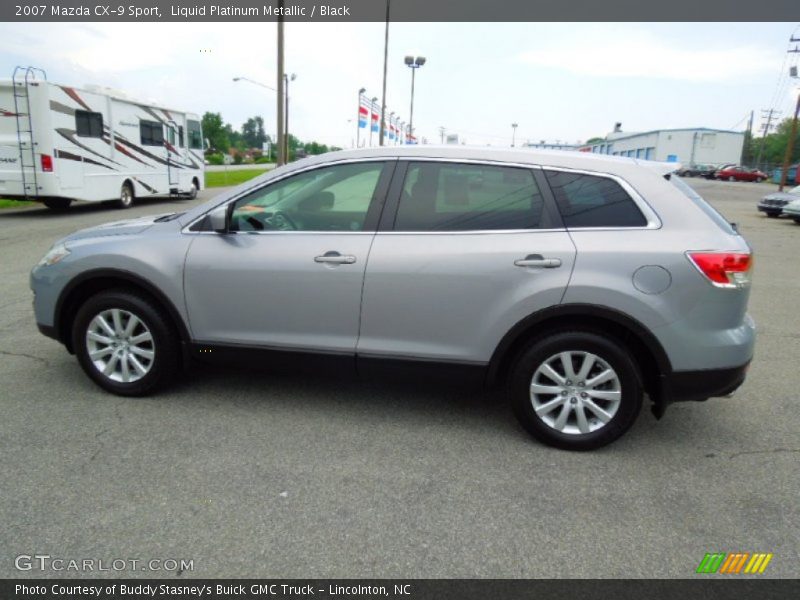 Liquid Platinum Metallic / Black 2007 Mazda CX-9 Sport