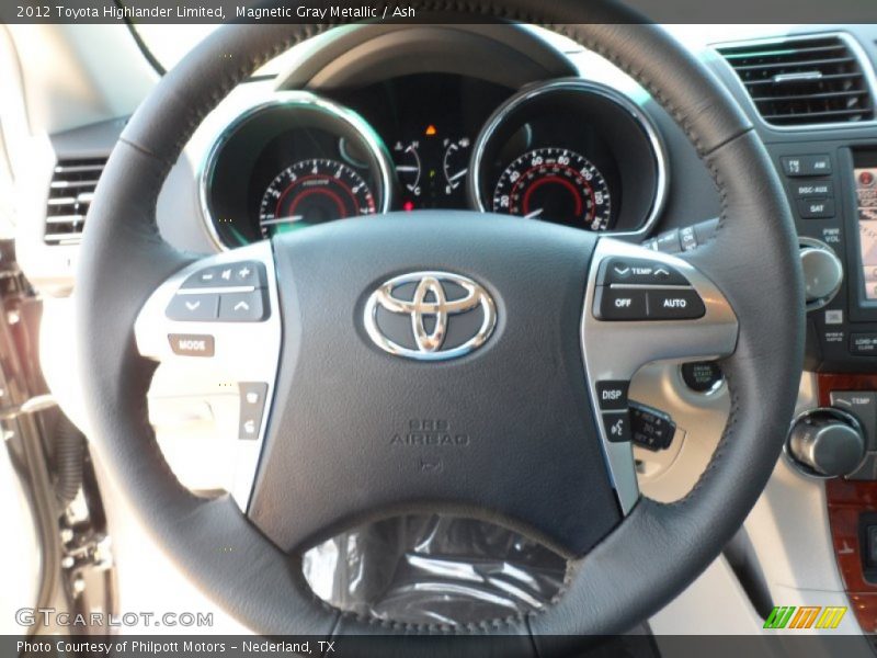 Magnetic Gray Metallic / Ash 2012 Toyota Highlander Limited