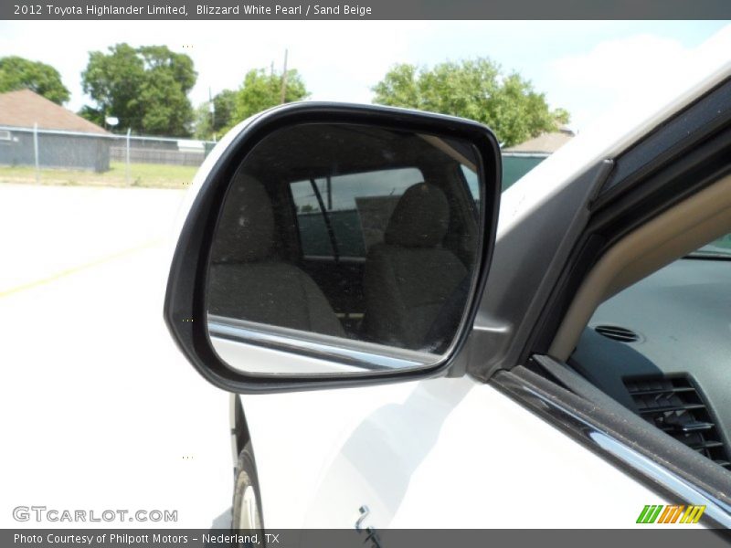 Blizzard White Pearl / Sand Beige 2012 Toyota Highlander Limited