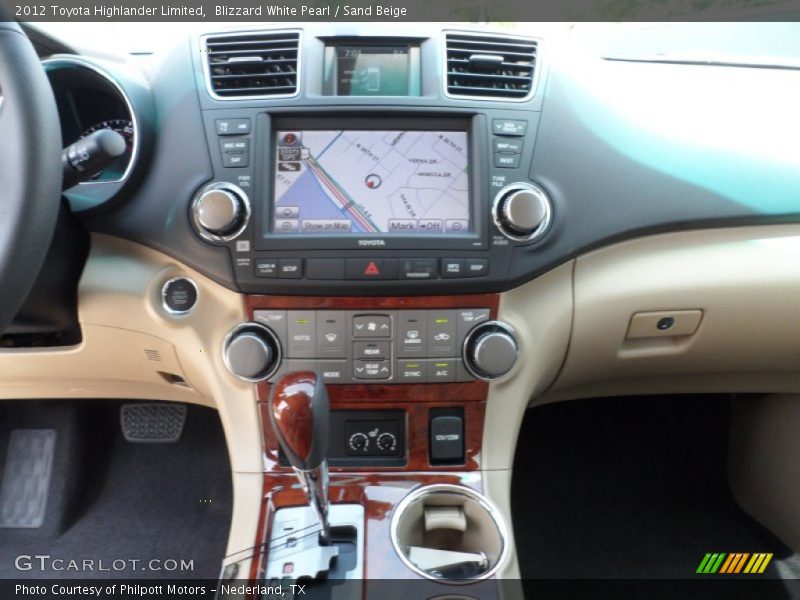 Blizzard White Pearl / Sand Beige 2012 Toyota Highlander Limited
