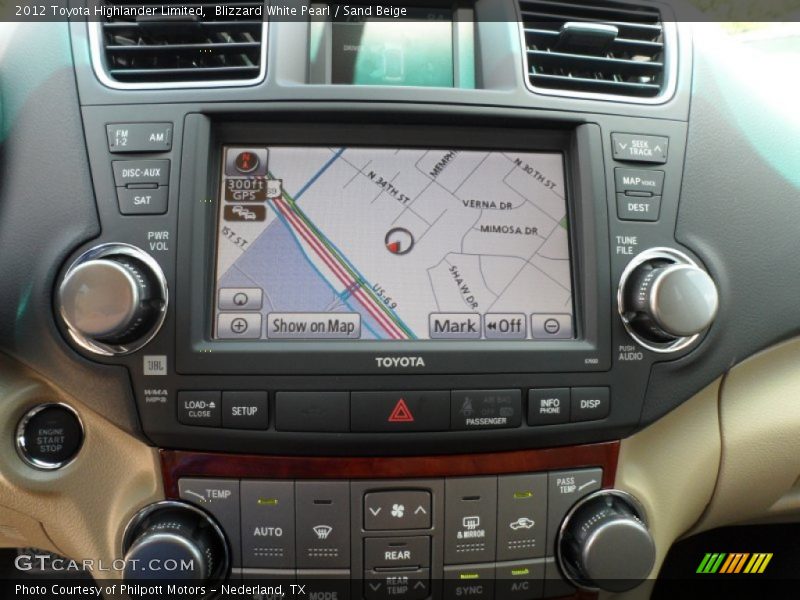 Blizzard White Pearl / Sand Beige 2012 Toyota Highlander Limited
