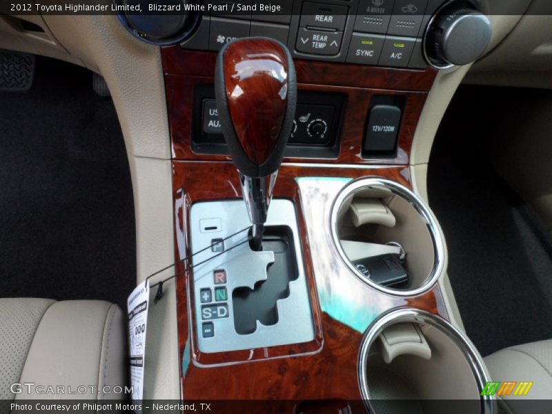 Blizzard White Pearl / Sand Beige 2012 Toyota Highlander Limited