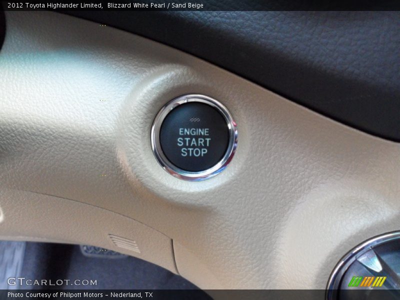 Blizzard White Pearl / Sand Beige 2012 Toyota Highlander Limited
