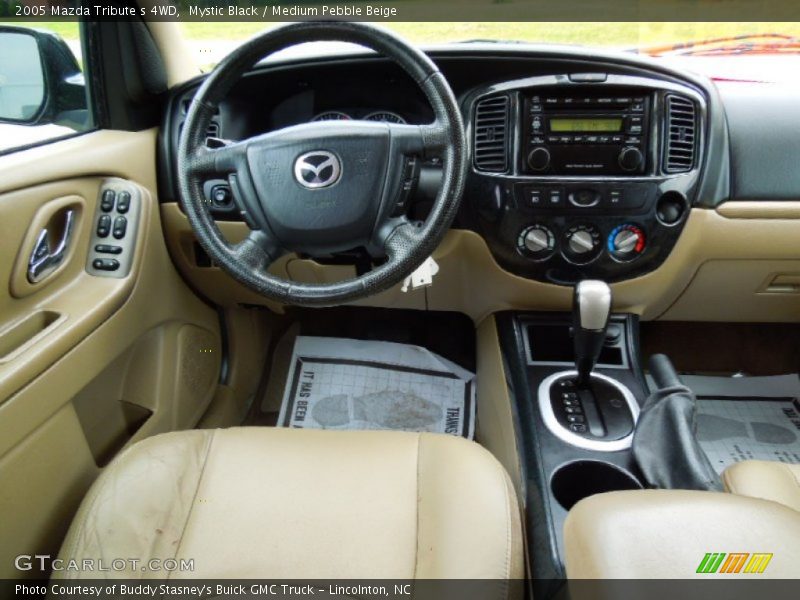 Mystic Black / Medium Pebble Beige 2005 Mazda Tribute s 4WD