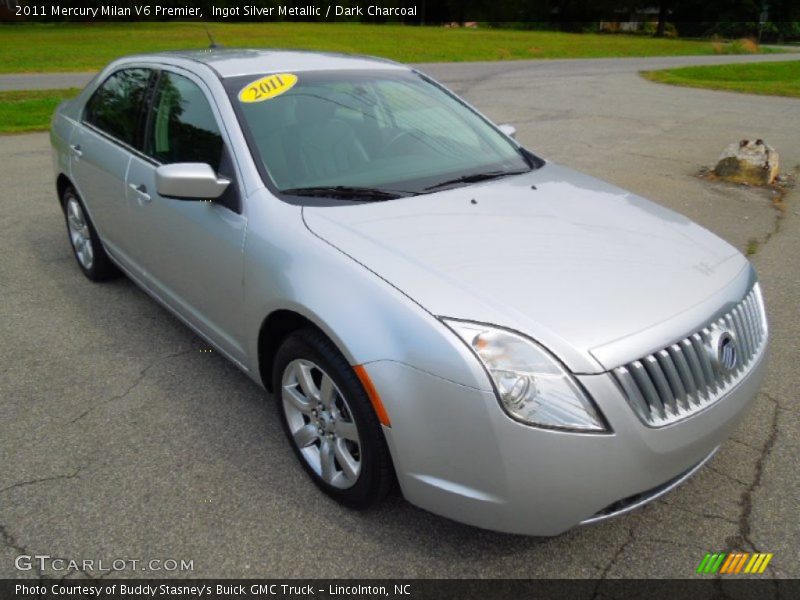 Ingot Silver Metallic / Dark Charcoal 2011 Mercury Milan V6 Premier